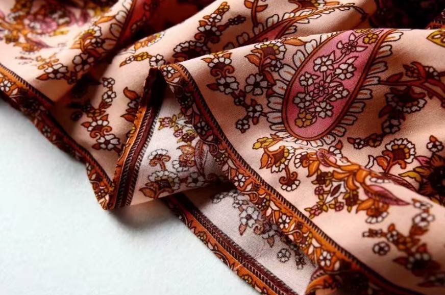 Rose Dunes Floral Print Mini Skirt