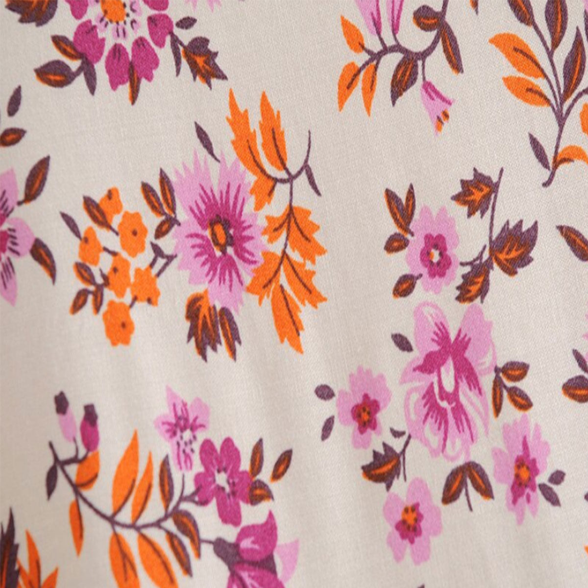 Poppy Blossom Boho Floral Print Maxi Robe