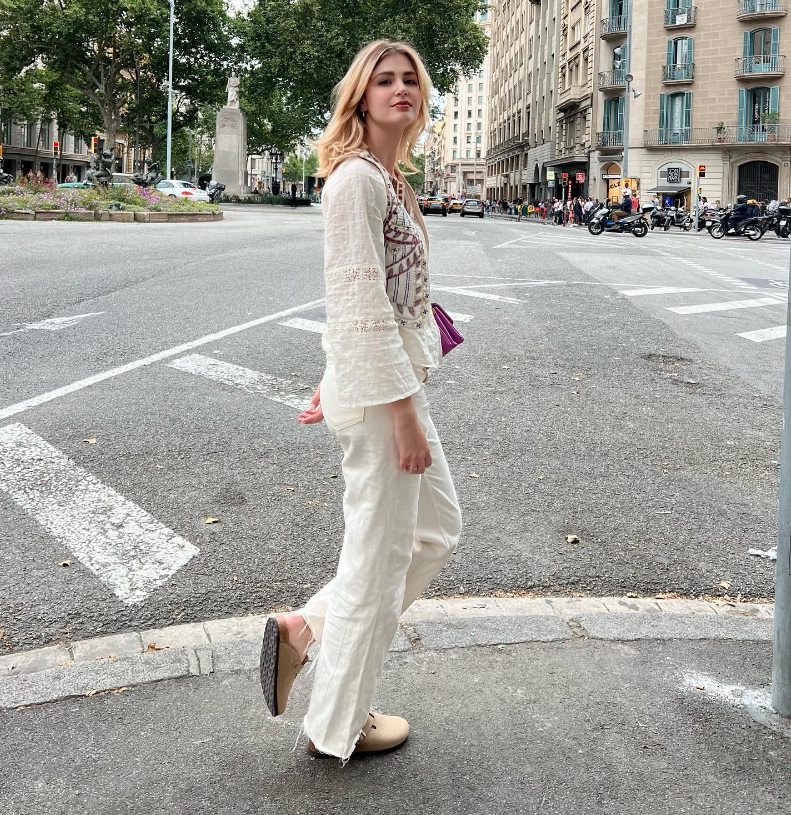 White Boho Floral Embroidered Vest