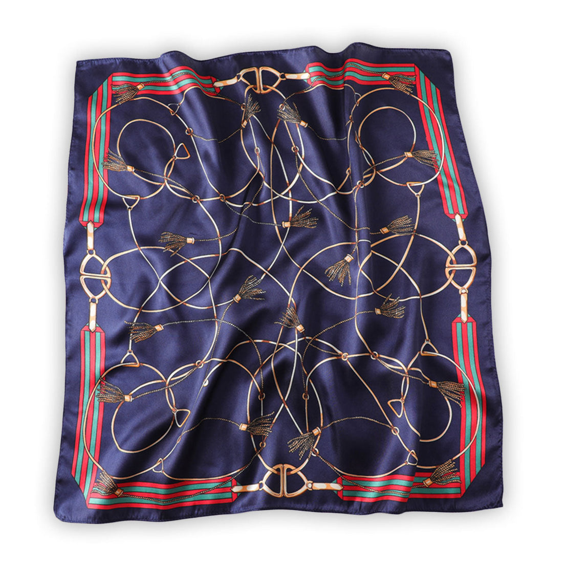 Dark Navy Blue Tassel Boho Scarf
