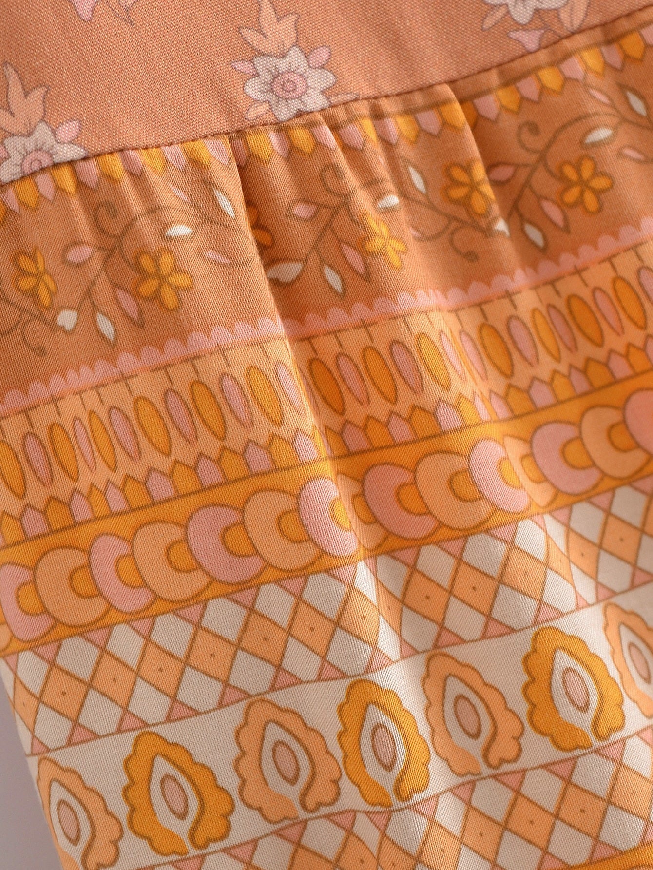Sienna Sands Floral Print Boho Maxi Skirt