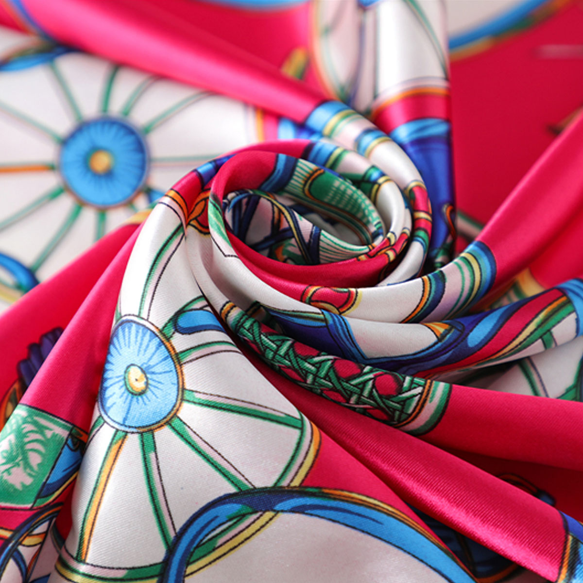 Raspberry Red Boho Scarf