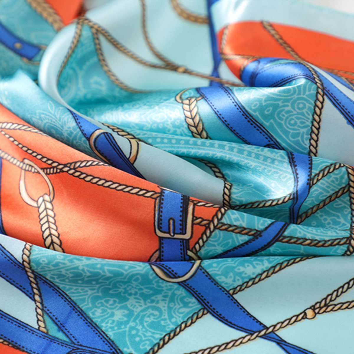 Aruba Blue Tassel Boho Scarf