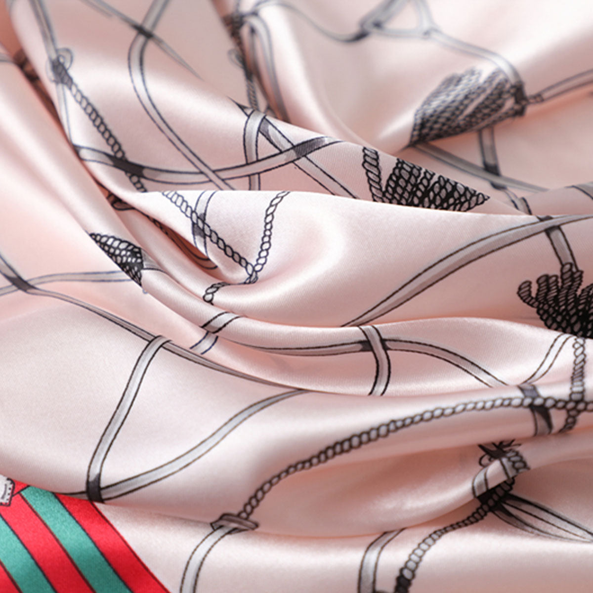 Pale Pink Tassel Boho Scarf