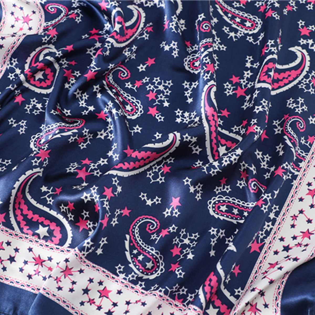 Navy Stars Boho Scarf