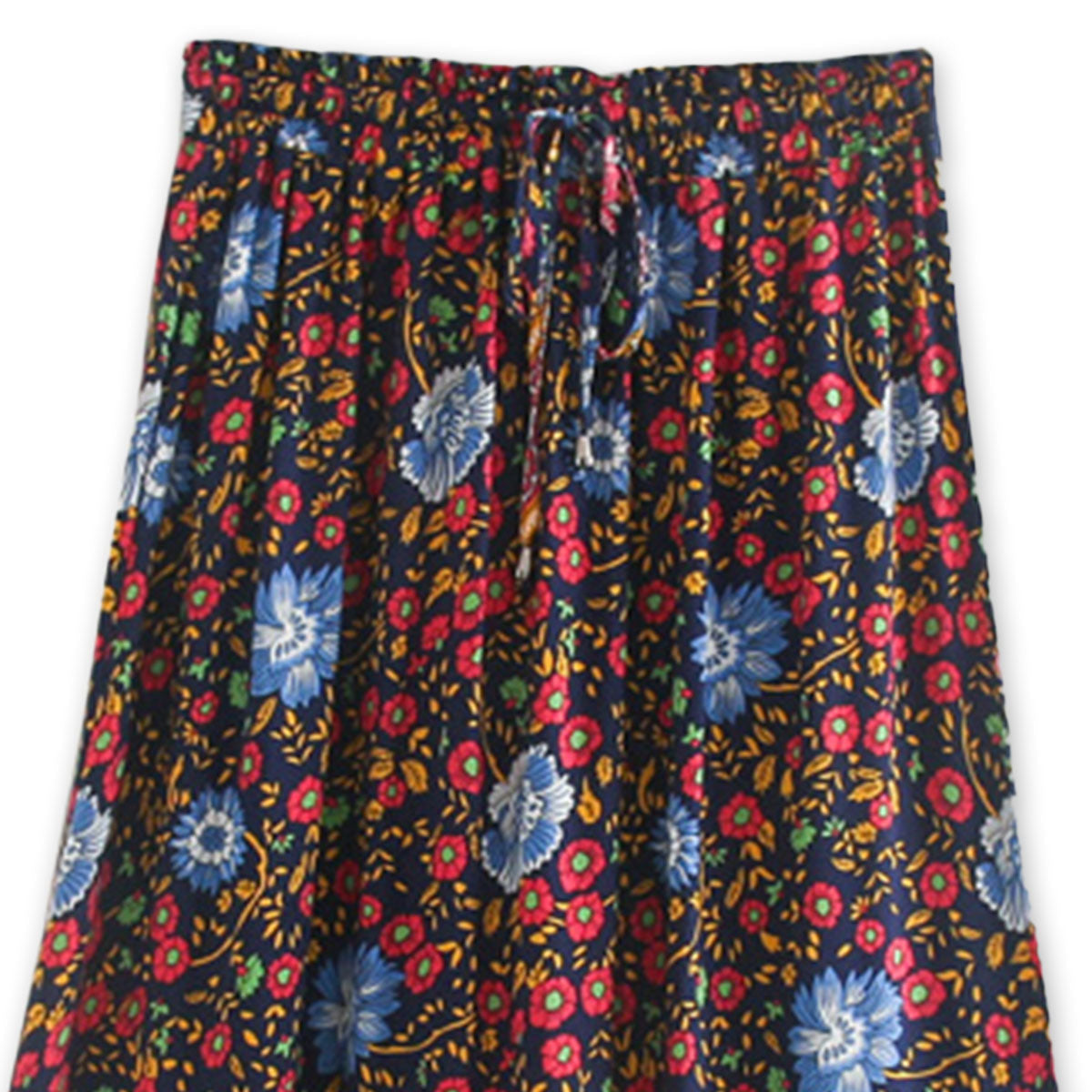 Poseidon Boho Floral Print Maxi Skirt