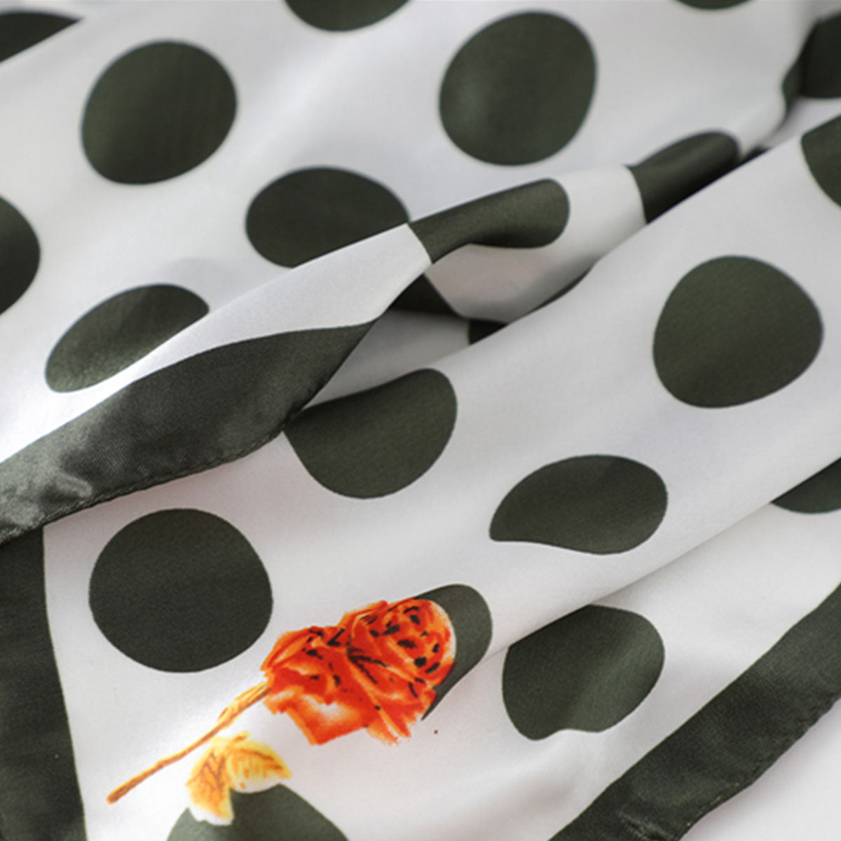 Green Polkadot Butterfly Boho Scarf