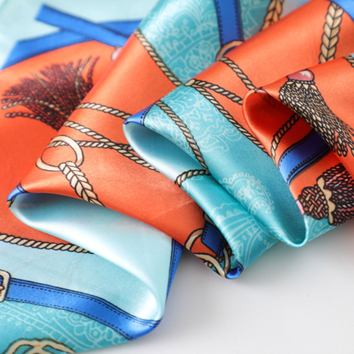Aruba Blue Tassel Boho Scarf
