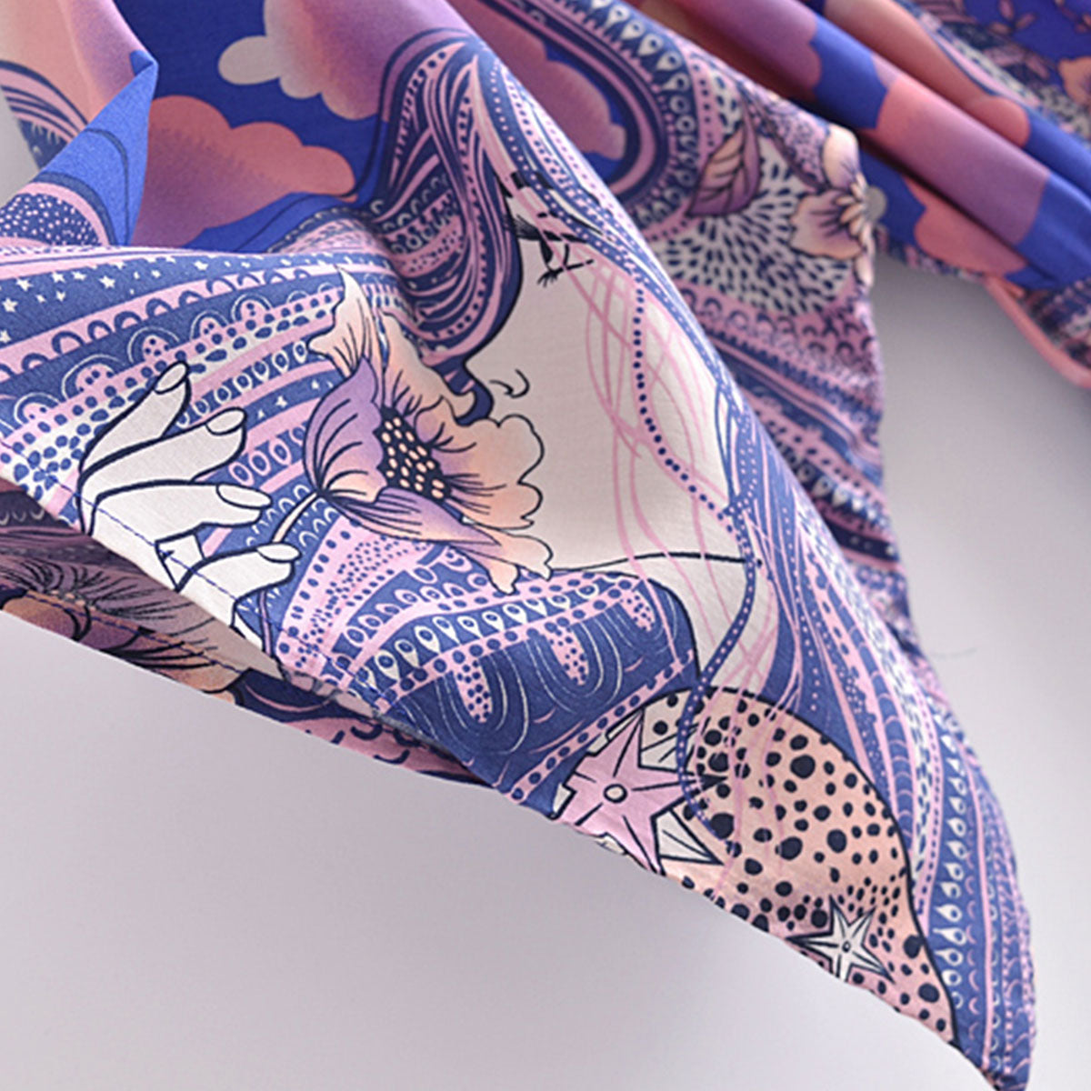 Moonstruck Indigo Goddess Boho Maxi Kimono Robe