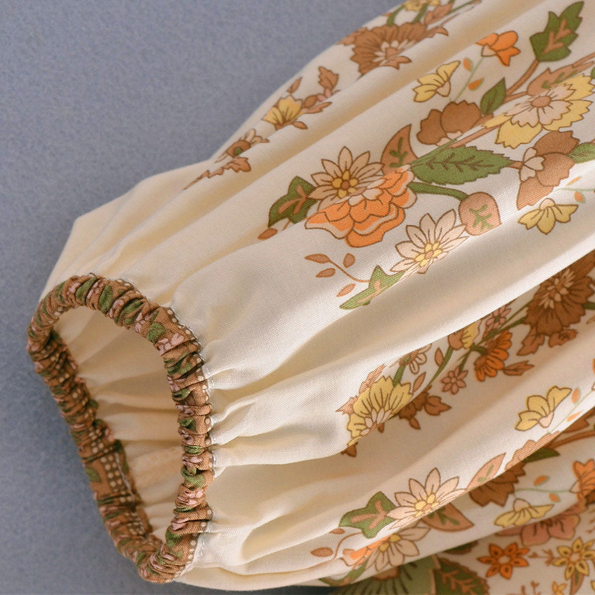 Sahara Sands Boho Floral Print Long Sleeve Blouse