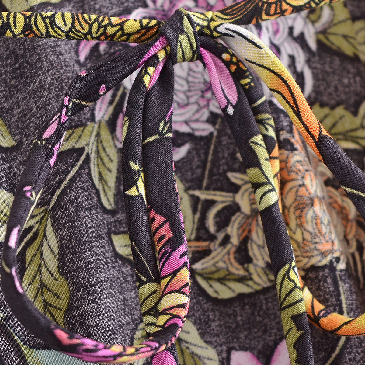 Dark Butterfly Boho Floral Print Long Sleeve Blouse