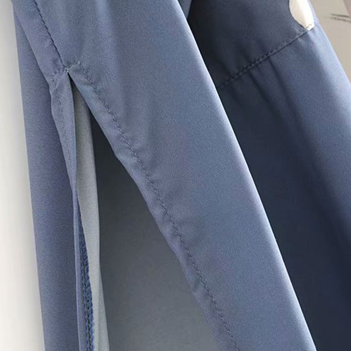Twilight Blue Peacock Boho Maxi Robe
