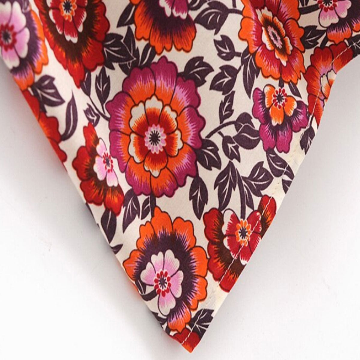 Poppy Blossom Boho Floral Print Maxi Robe