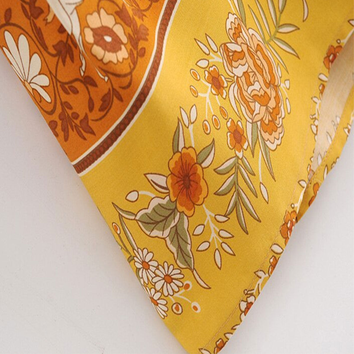 Golden Yellow Horse Boho Maxi Robe