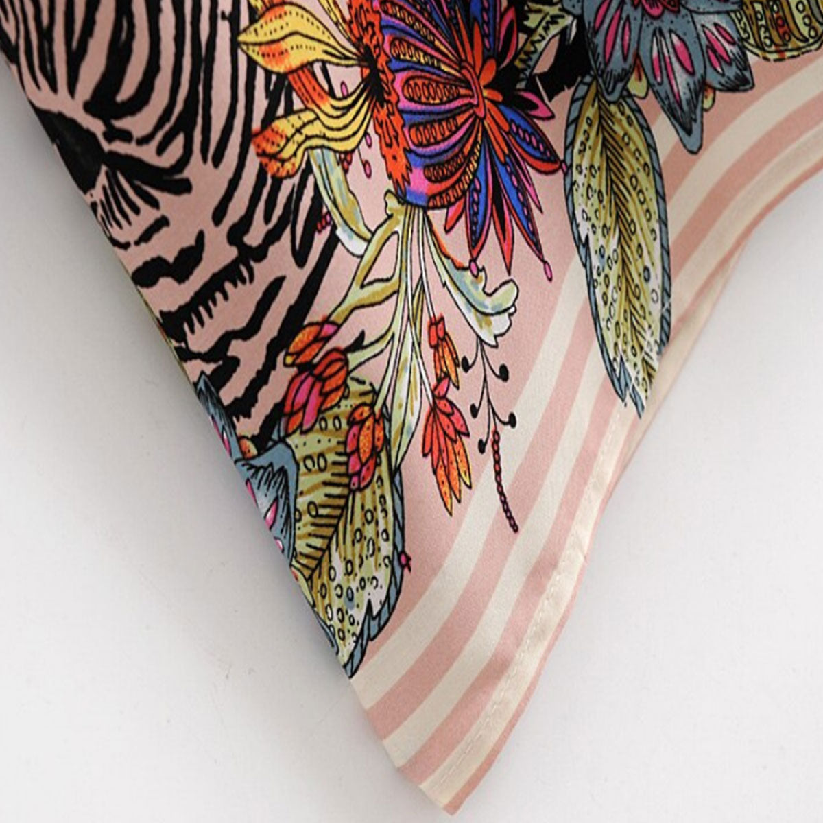 Zebra Print Boho Floral Maxi Robe
