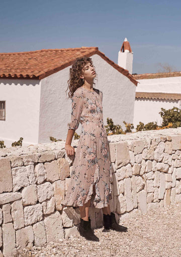 Scarlett Fine Dress Blush