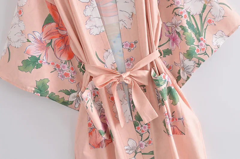 Ros¨¦ Pink Peacock Boho Maxi Robe