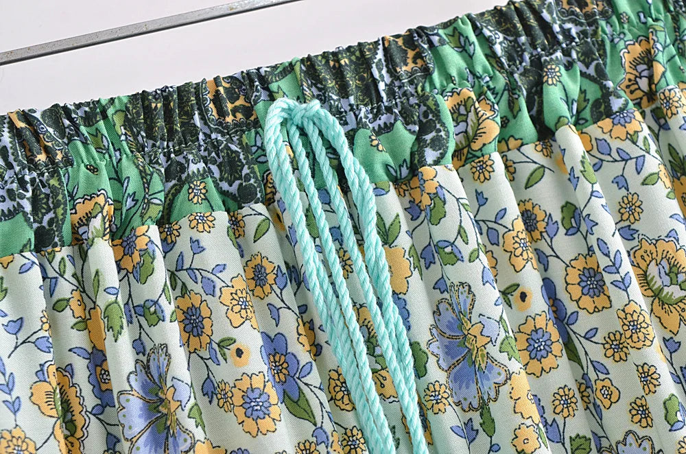 Juniper Dream Floral Print Mini Skirt