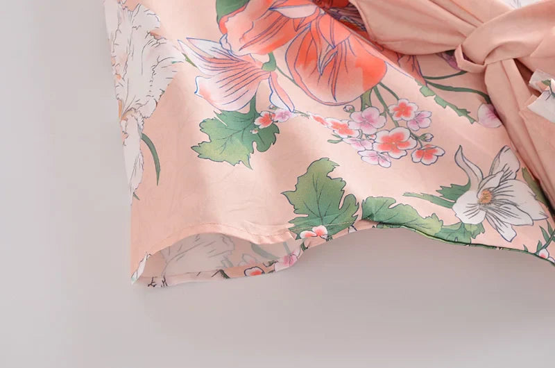 Ros¨¦ Pink Peacock Boho Maxi Robe
