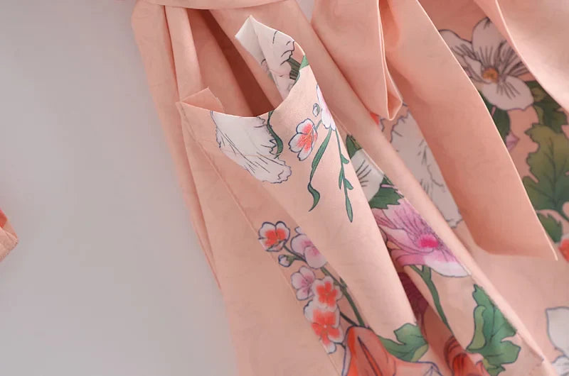 Ros¨¦ Pink Peacock Boho Maxi Robe