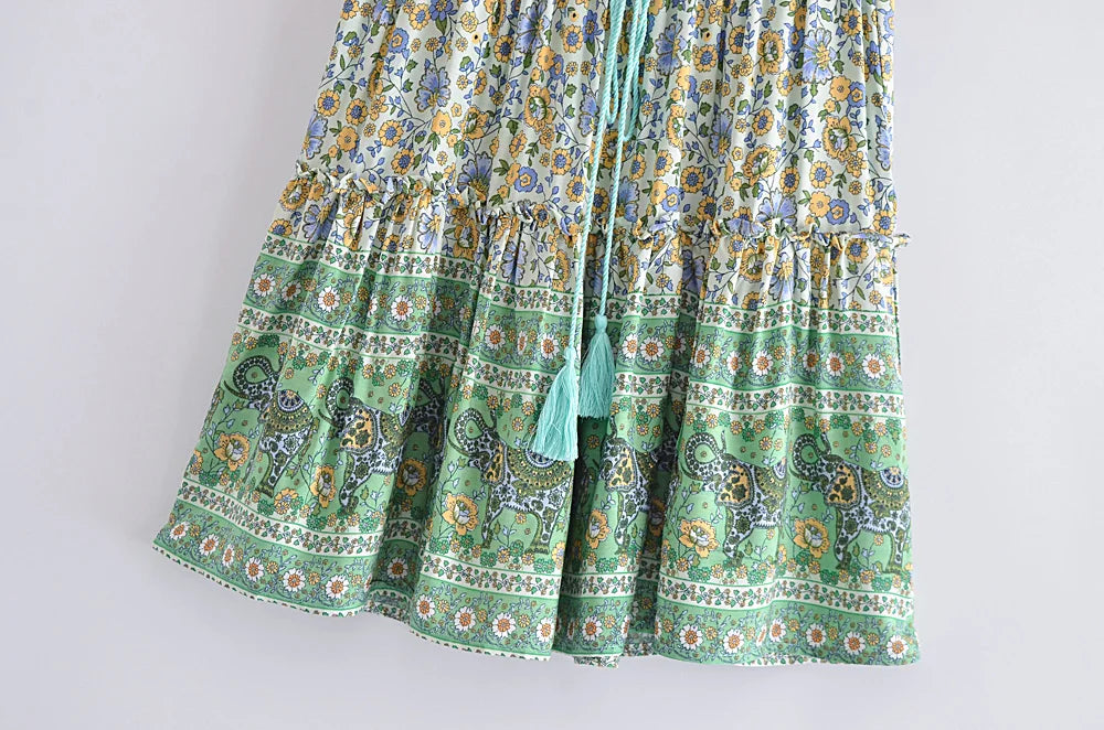 Juniper Dream Floral Print Mini Skirt