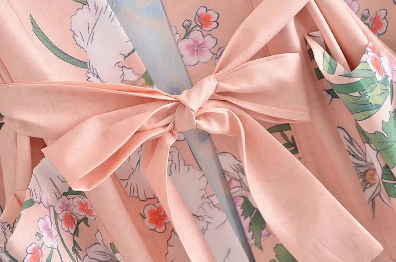 Ros¨¦ Pink Peacock Boho Maxi Robe