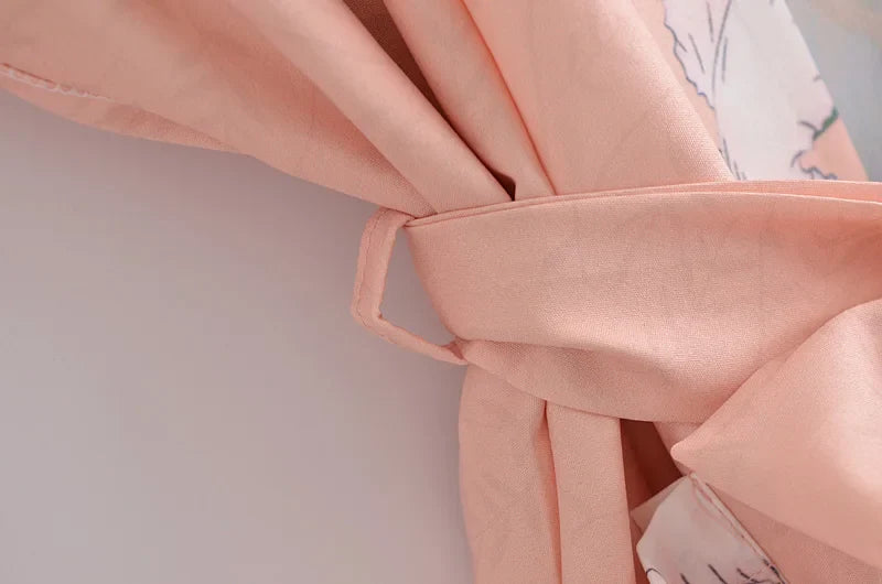 Ros¨¦ Pink Peacock Boho Maxi Robe