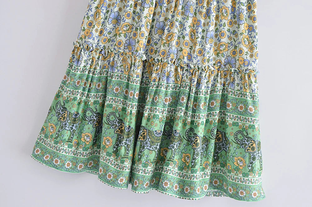 Juniper Dream Floral Print Mini Skirt