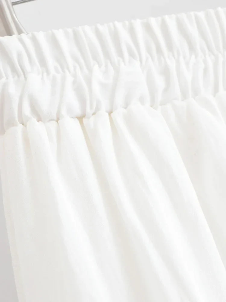 Morning Veil Boho Midi Skirt