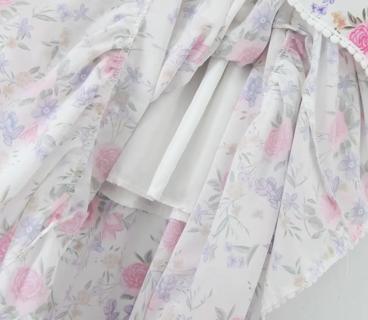 Secret Garden Boho Floral Print Maxi Skirt