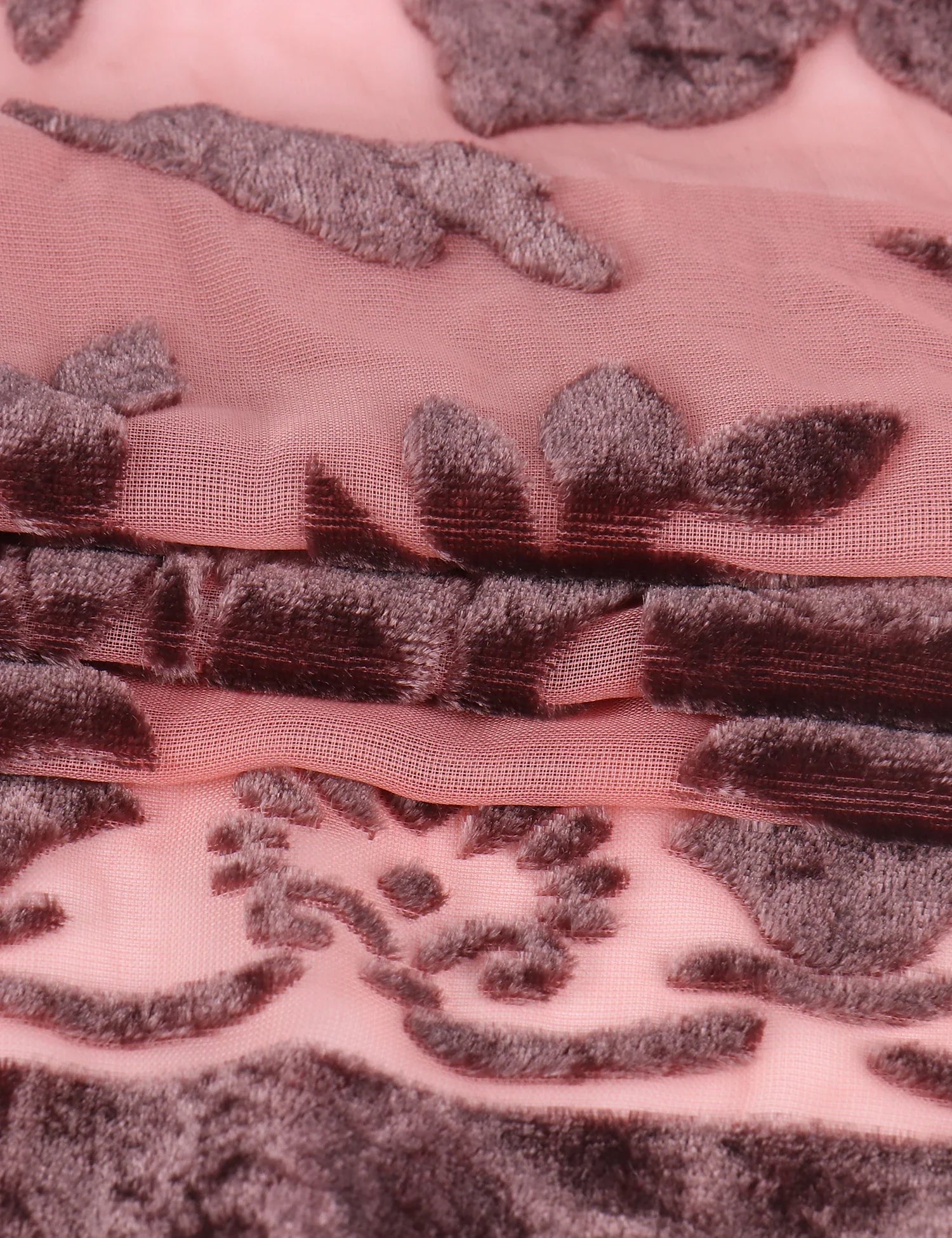 Mulberry Floral Print Velvet Burnout Kimono
