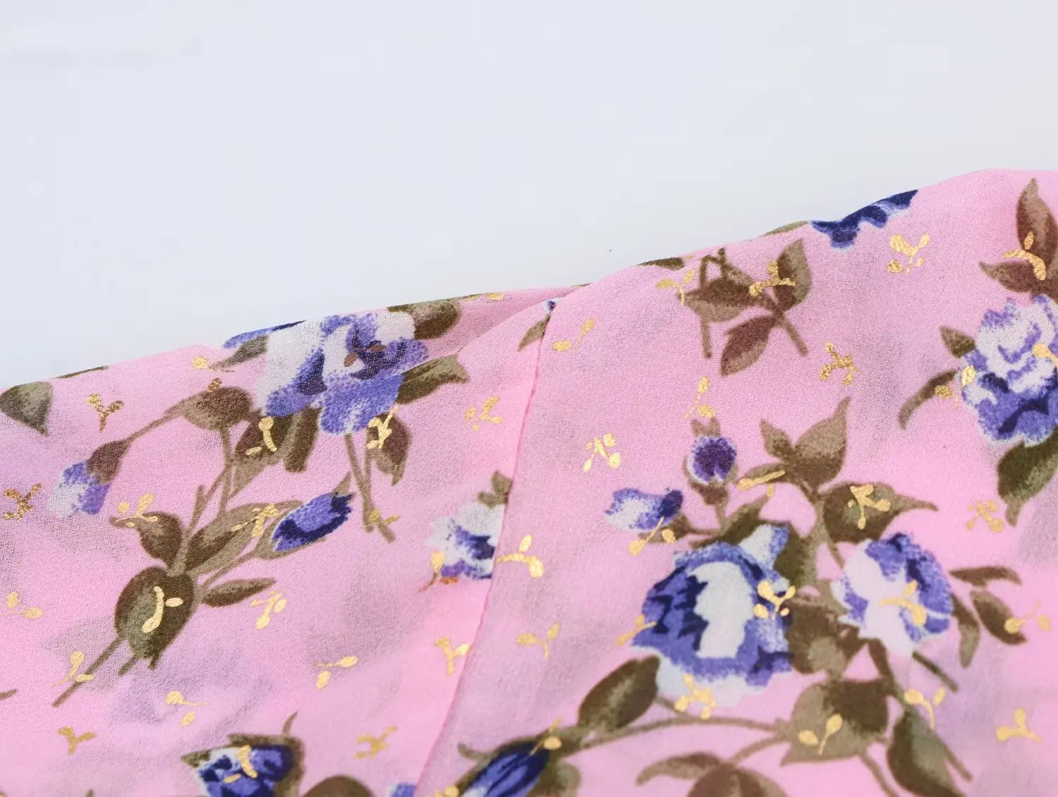 Rosy Bloom Boho Floral Print Semi-Sheer Crop Top