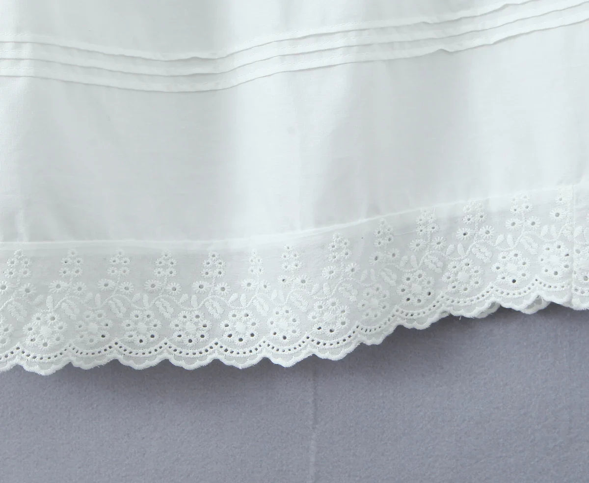 White Dawn Lace Midi Skirt