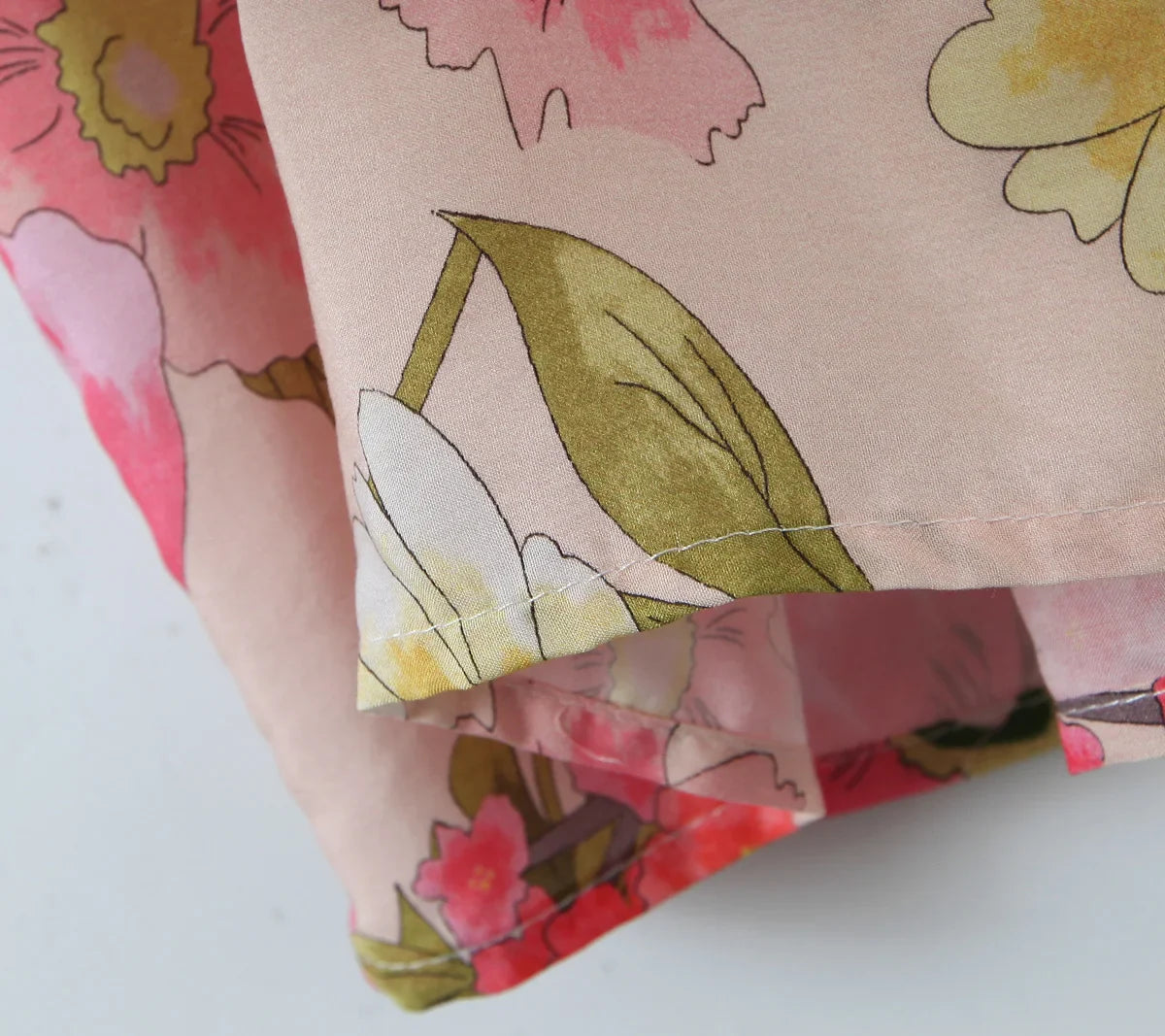 Pink Peacock Boho Floral Print Maxi Robe