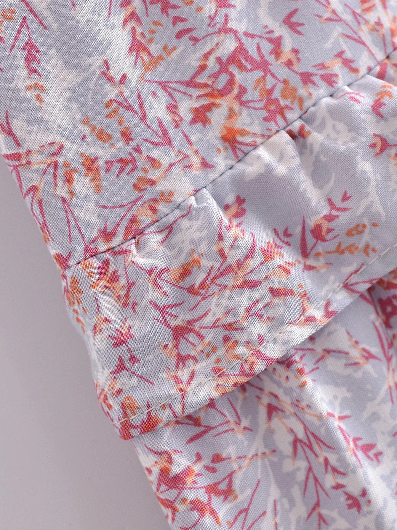 Misty Heather Boho Floral Print Midi Dress