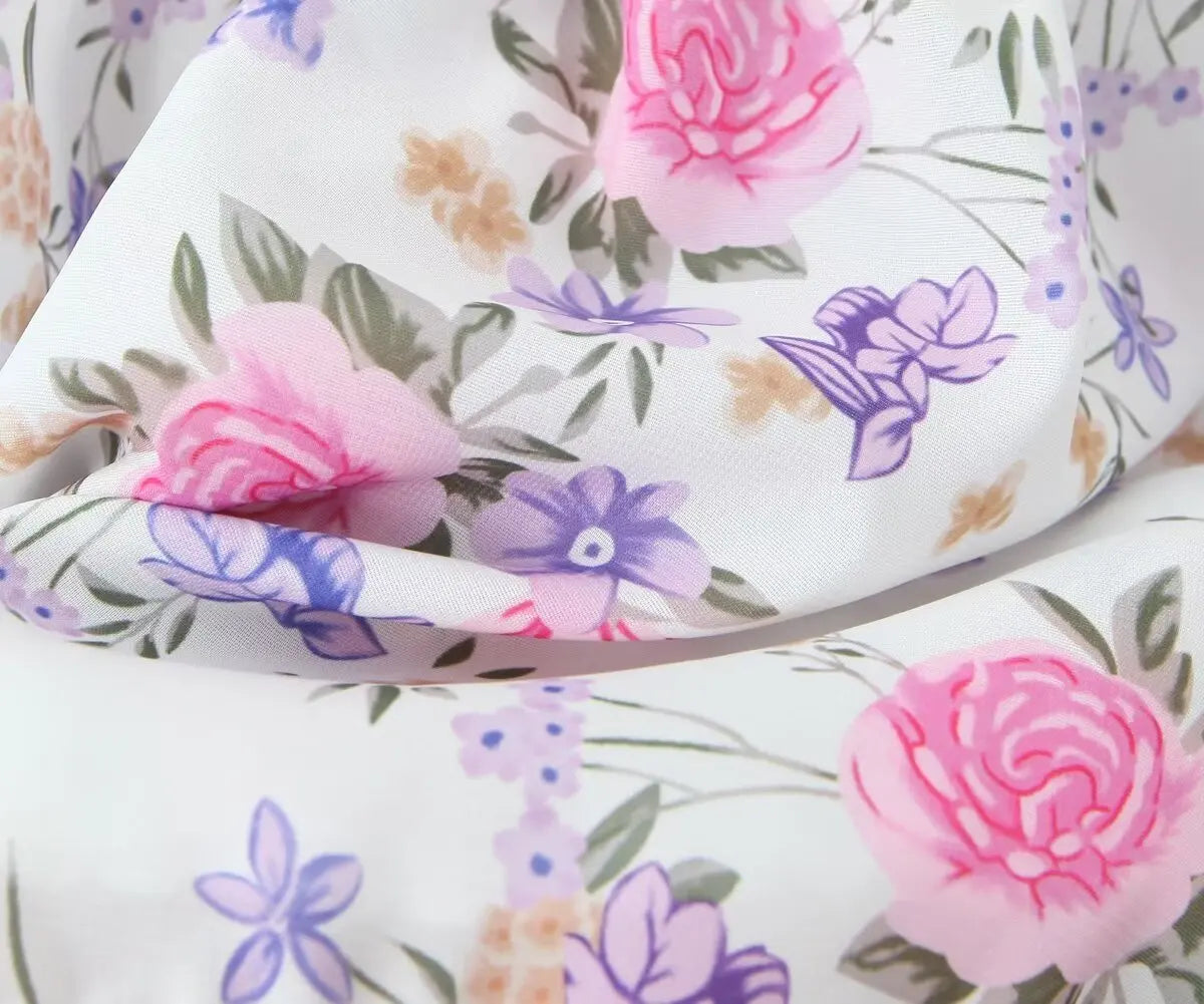 Secret Garden Boho Floral Print Maxi Skirt