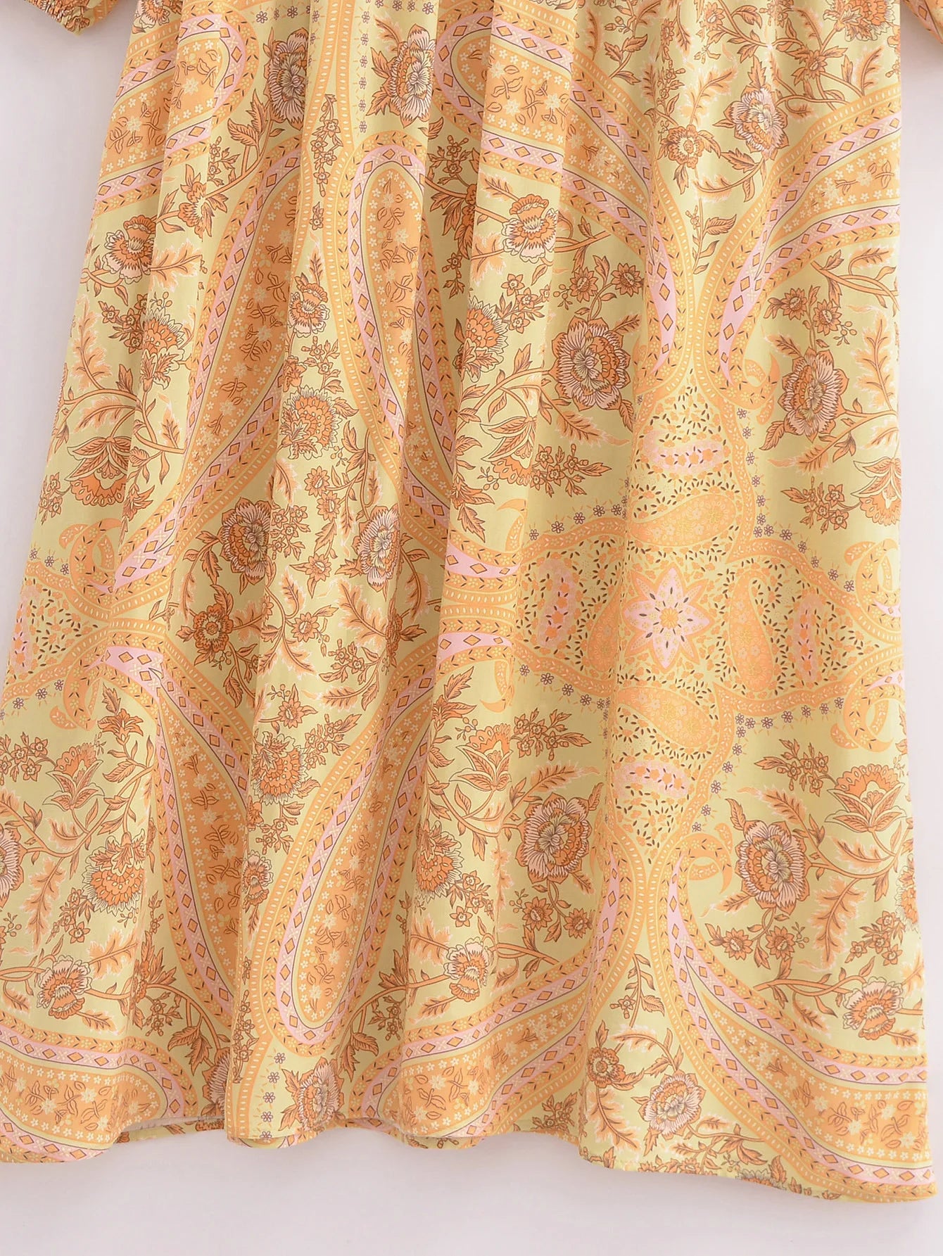 Sun-Kissed Bloom Boho Floral Print Maxi Dress