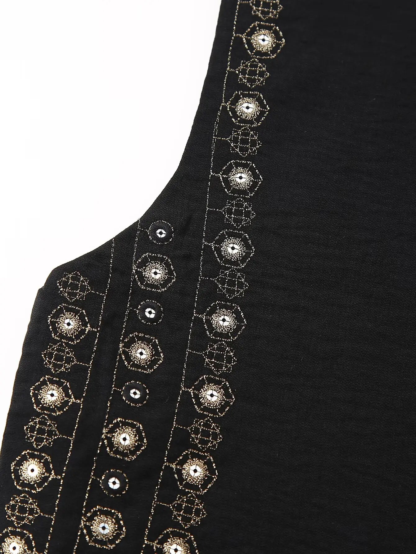 Twilight Boho Sequin Embroidered Vest
