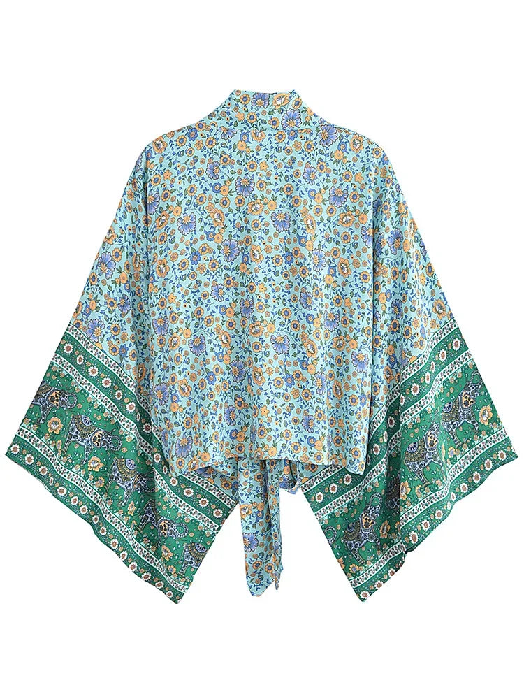 Juniper Dream Boho Floral Print Crop Top