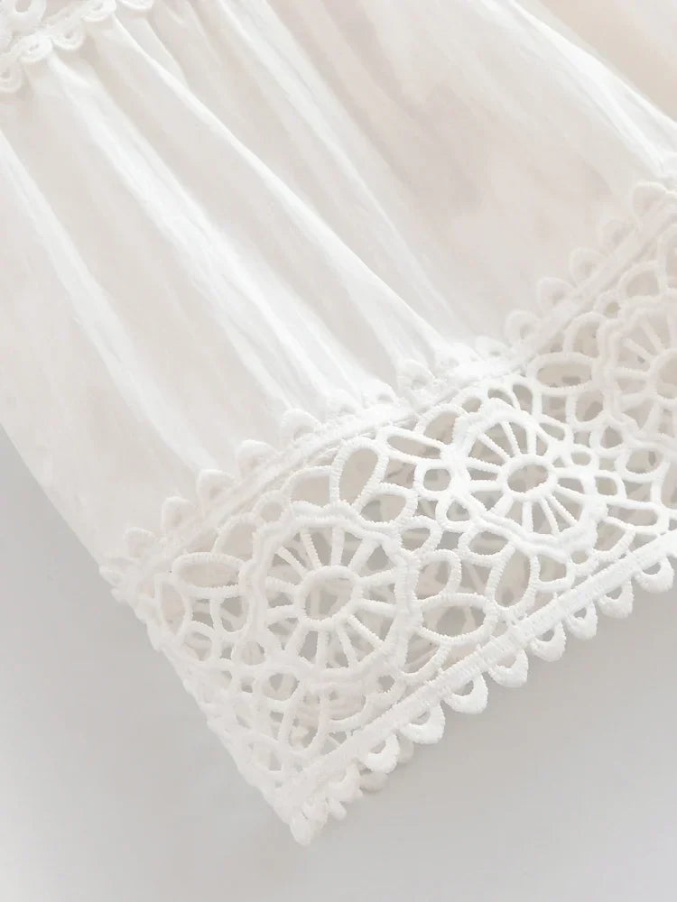 Morning Veil Boho Midi Skirt