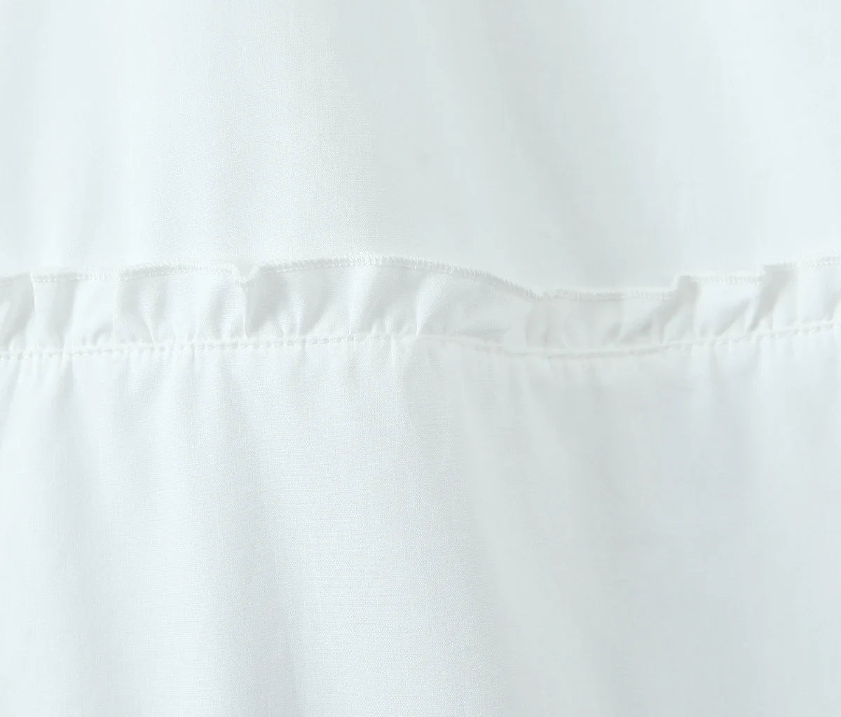 Heavenly White Boho Ruffle Maxi Skirt