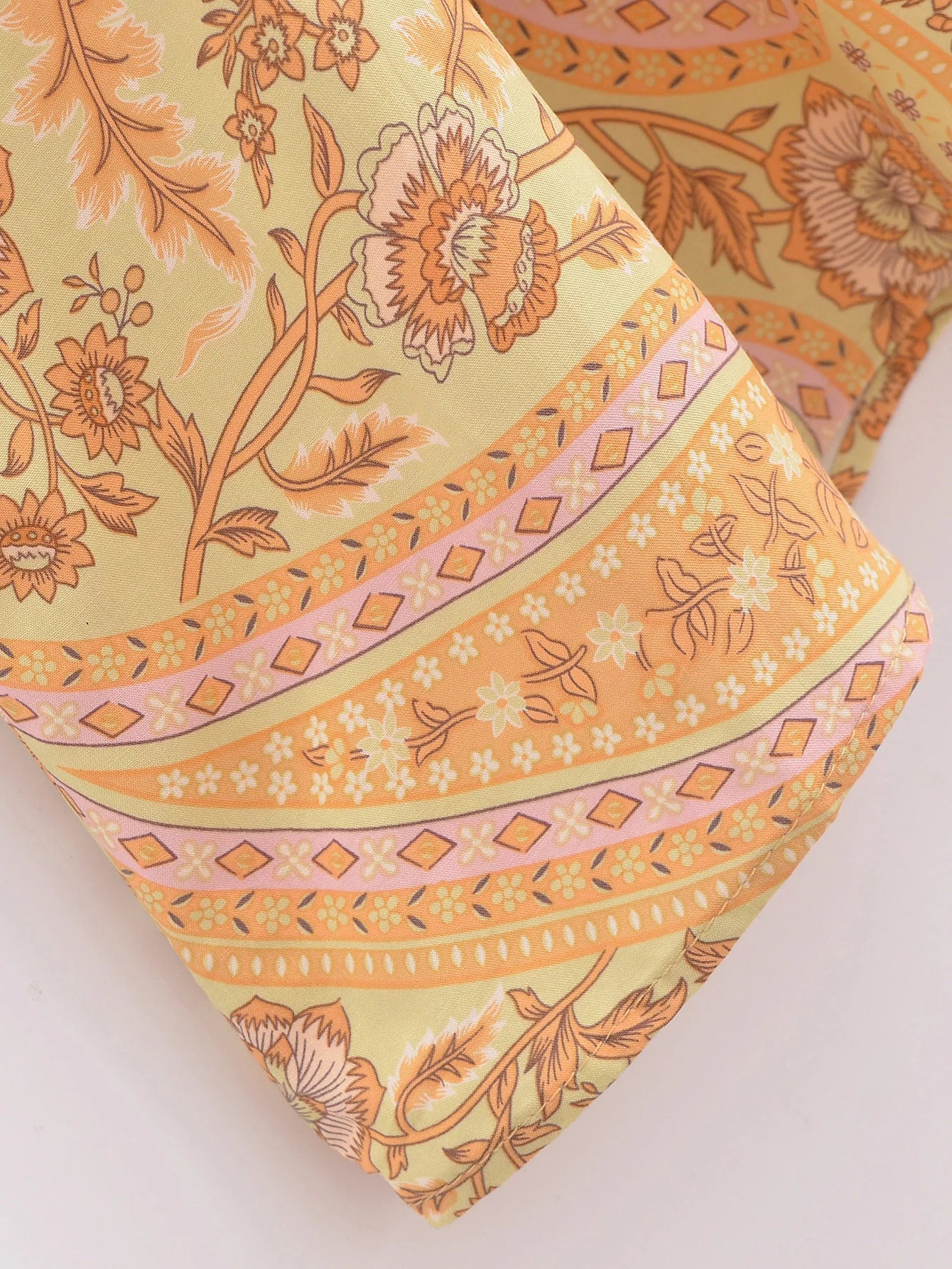 Sun-Kissed Bloom Boho Floral Print Maxi Dress