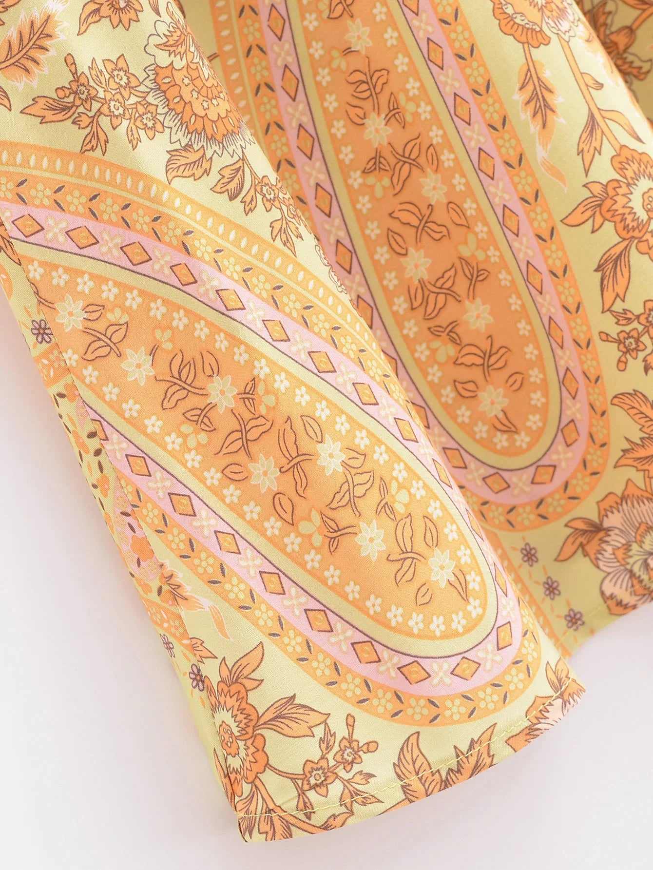 Sun-Kissed Bloom Boho Floral Print Mini Skirt
