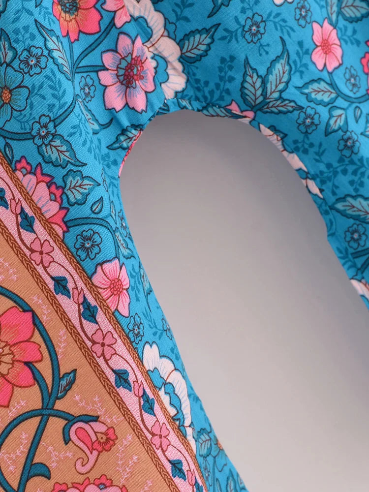 Heartstruck Bloom Boho Floral Print Crop Top