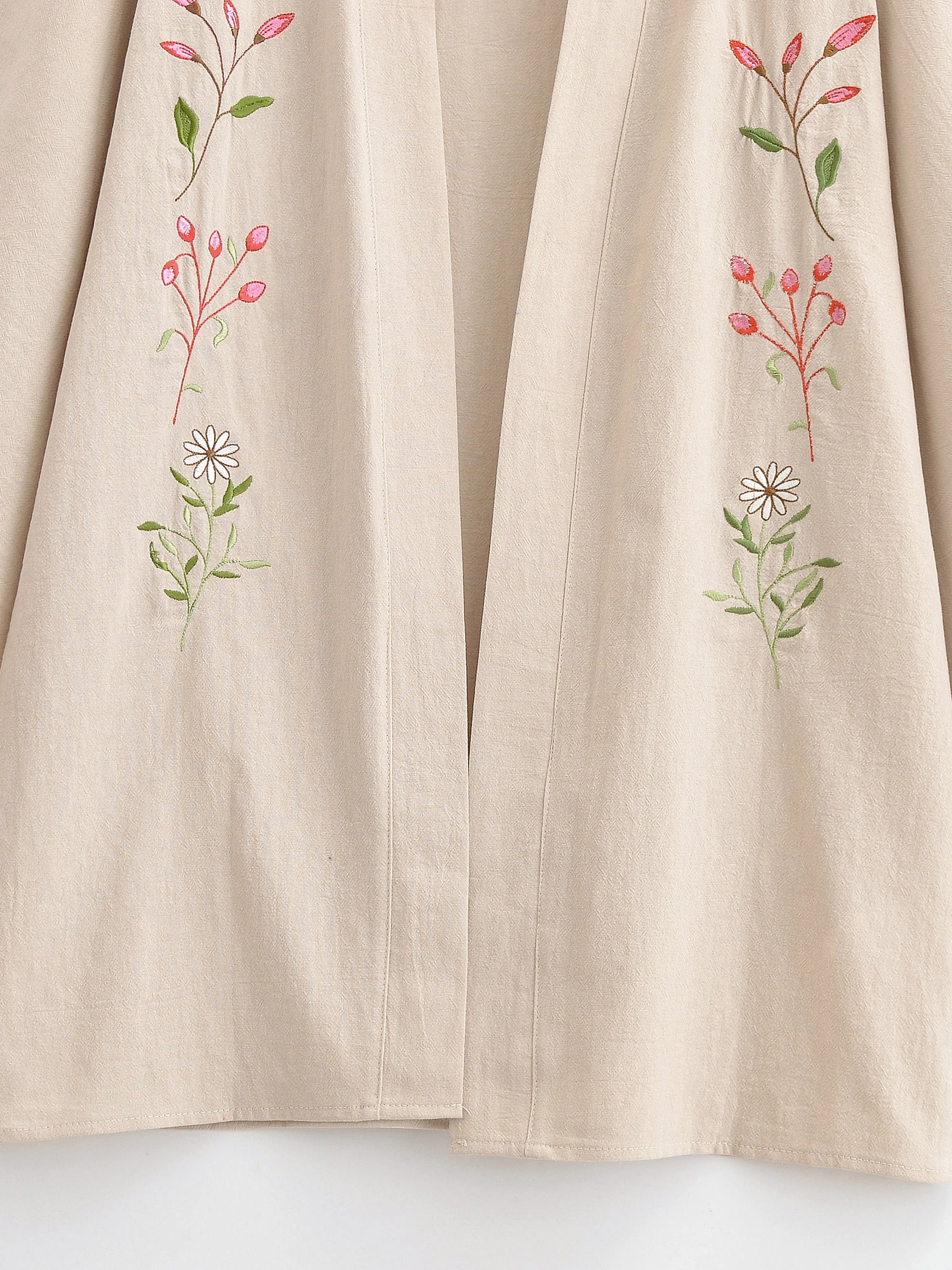 Honey Meadow Floral Embroidered Kimono Cardigan