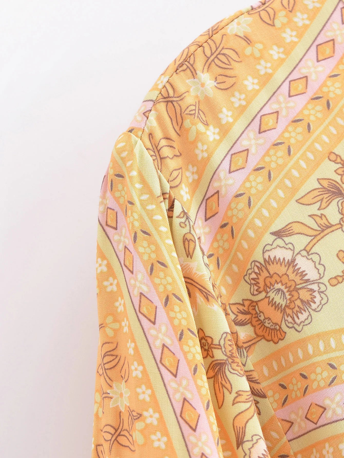 Sun-Kissed Bloom Boho Floral Print Maxi Dress