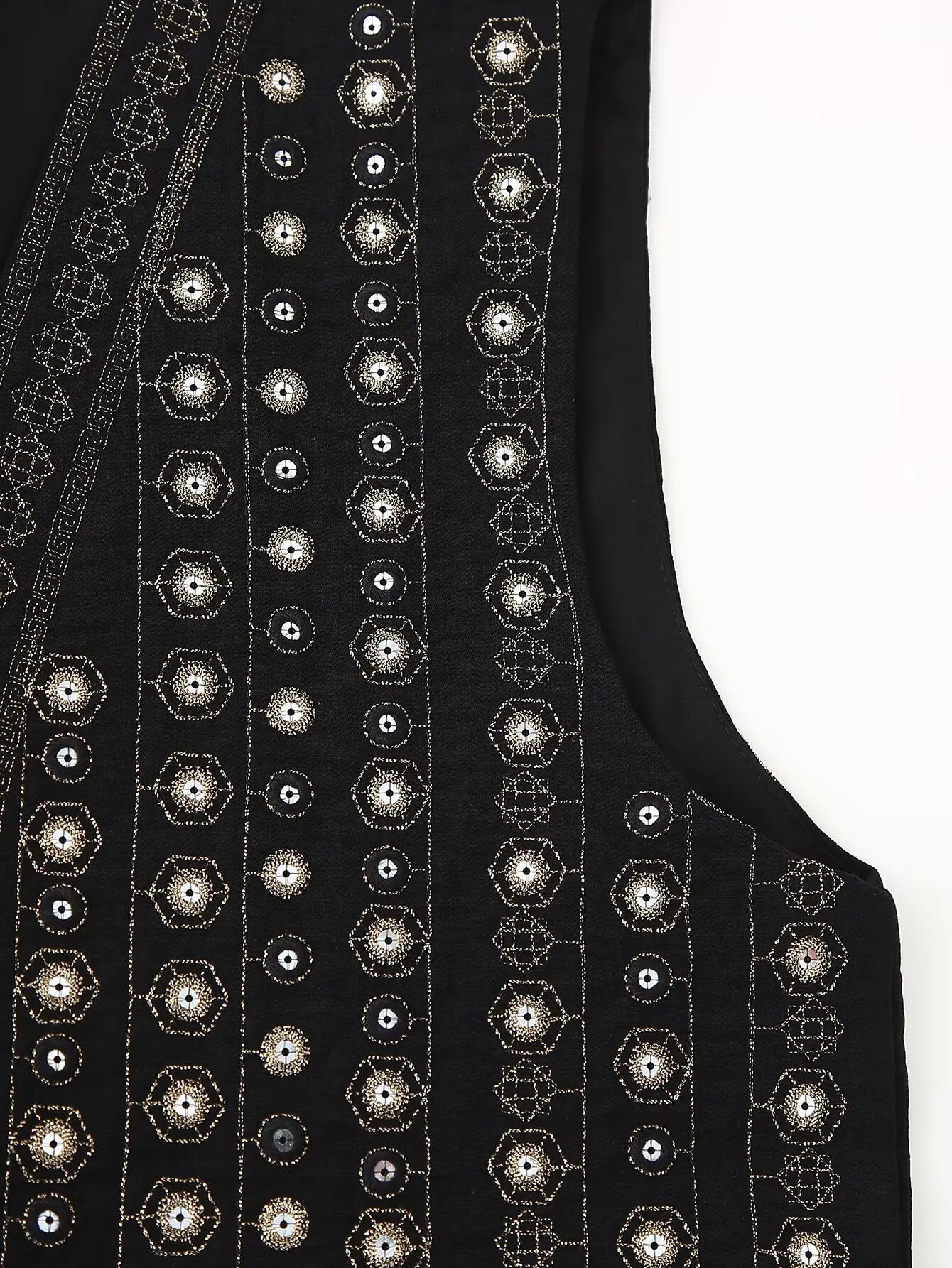 Twilight Boho Sequin Embroidered Vest