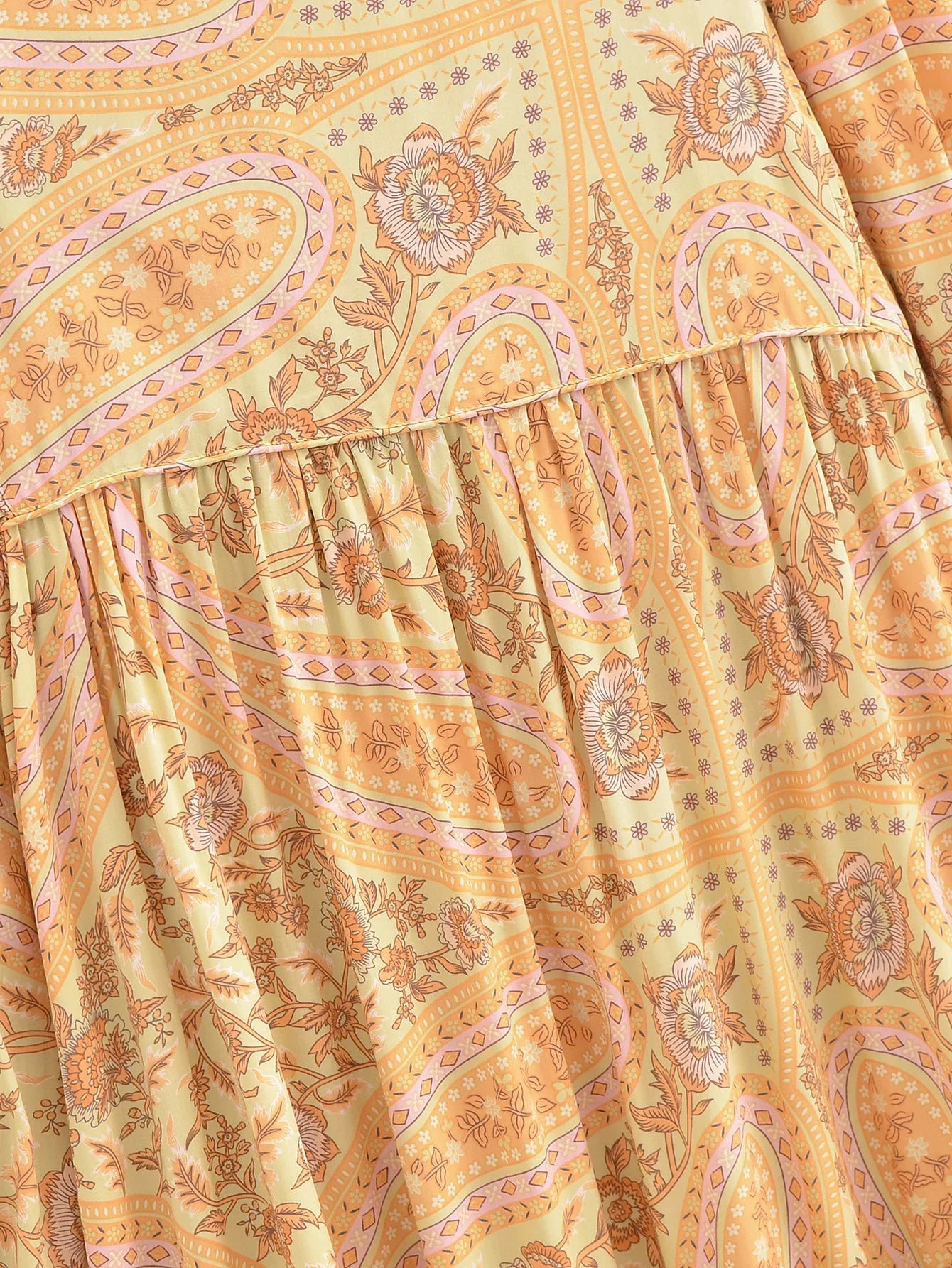 Sun-Kissed Bloom Boho Floral Print Maxi Dress