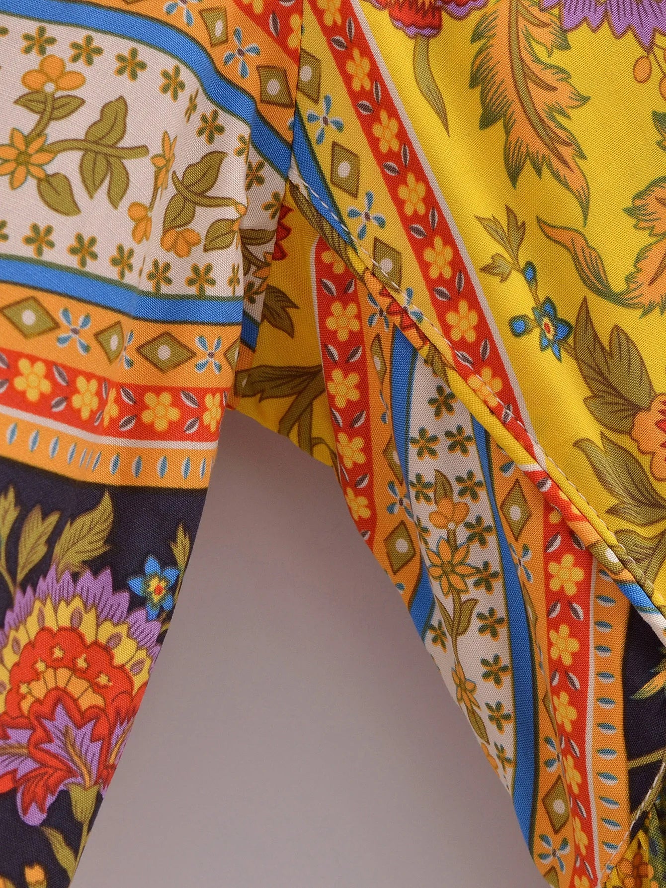 Festival Spirit Boho Floral Print Maxi Dress