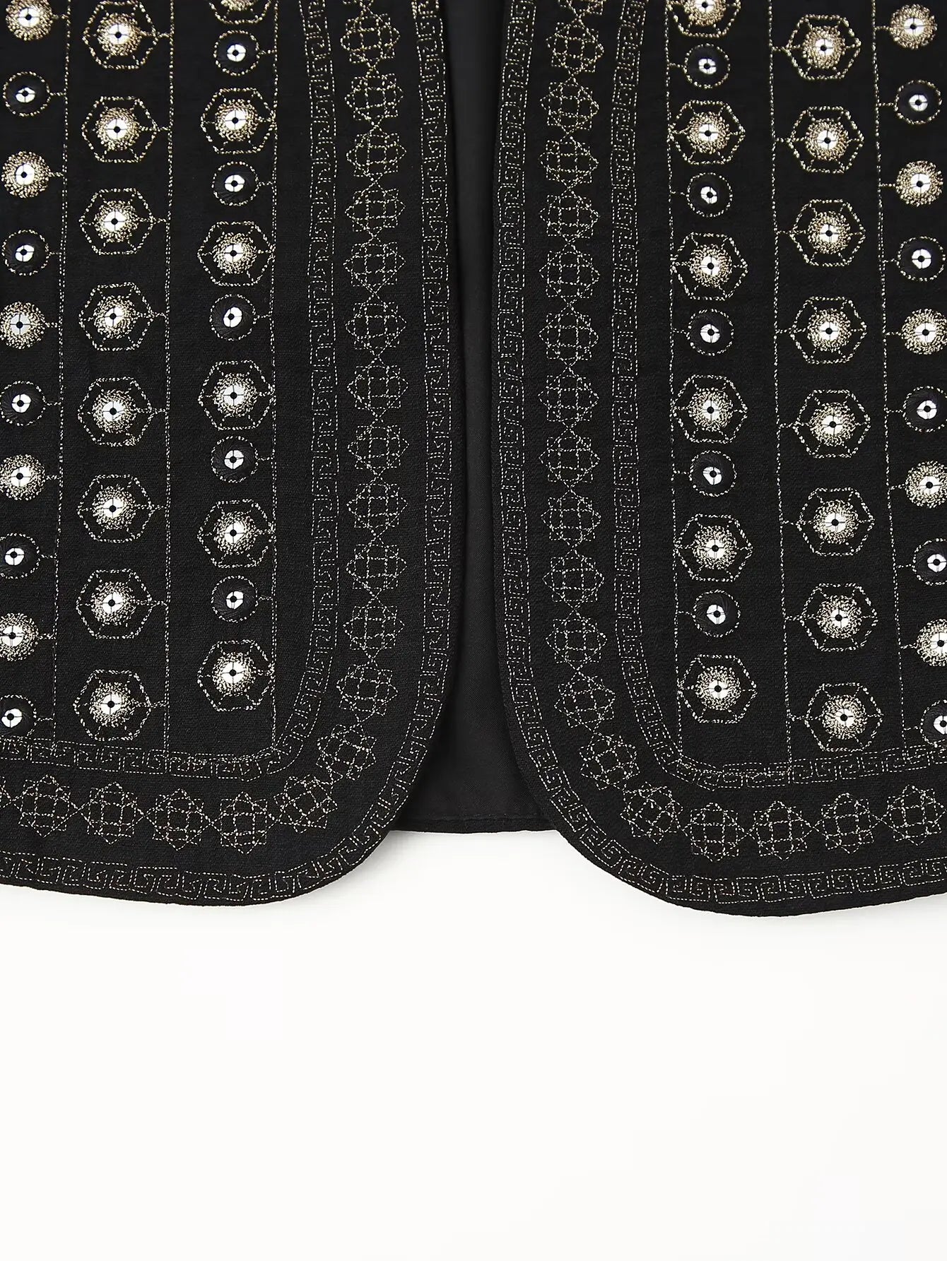 Twilight Boho Sequin Embroidered Vest